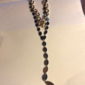 Gold and silver chain necklace NWT